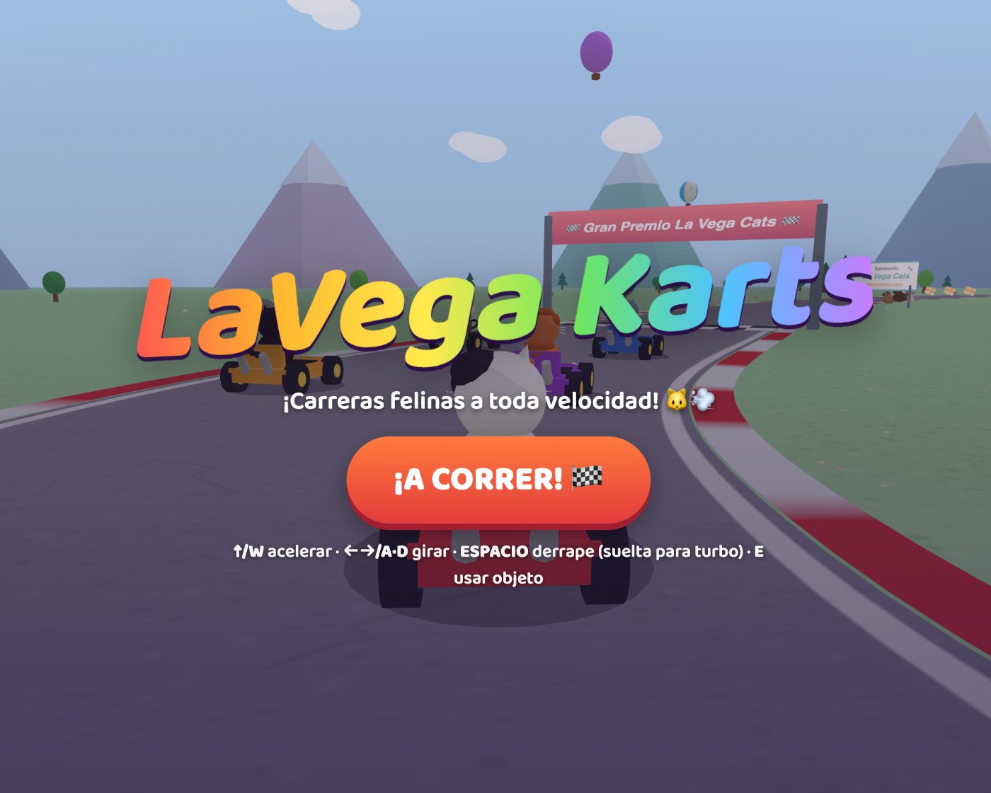 Portada de La Vega Karts, juego de carreras felinas
